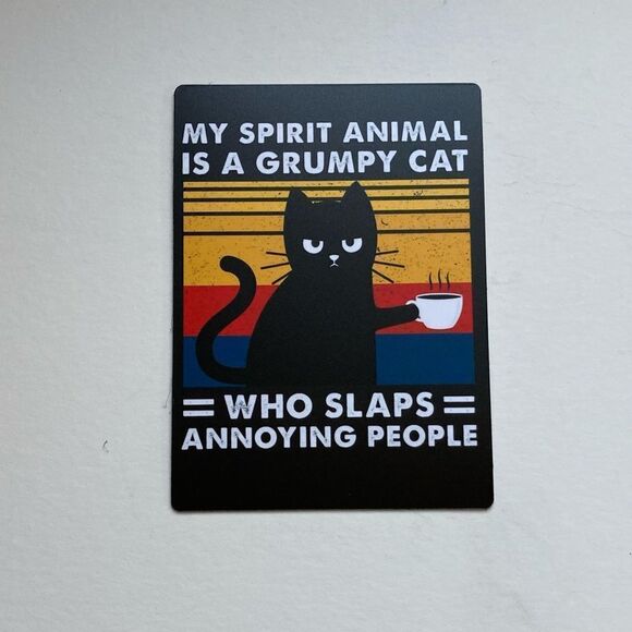 Grumpy Cat Spirit Animal Magnet - Picture 4 of 4
